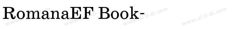 RomanaEF Book字体转换 RomanaEF Book字体转换